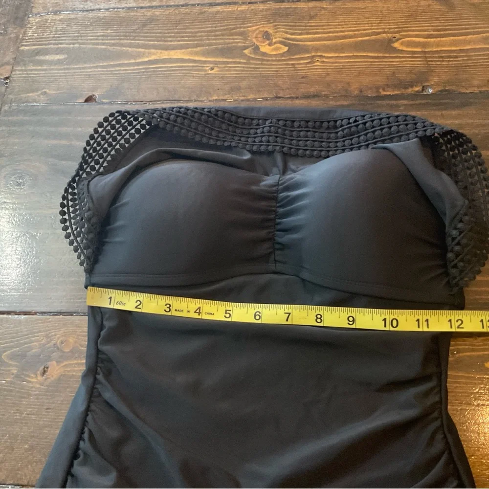 Kona Sol Elegant Black One-Piece Swimsuit - Picture 6 of 16